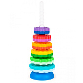 Игрушка пирамидка Веселые шестеренки Genio Kids SPIN01R 1